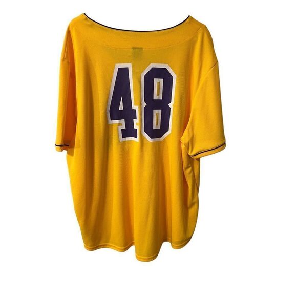 NBA‎ Lakers Button Up Jersey #48 Men's XL - Picture 4 of 5